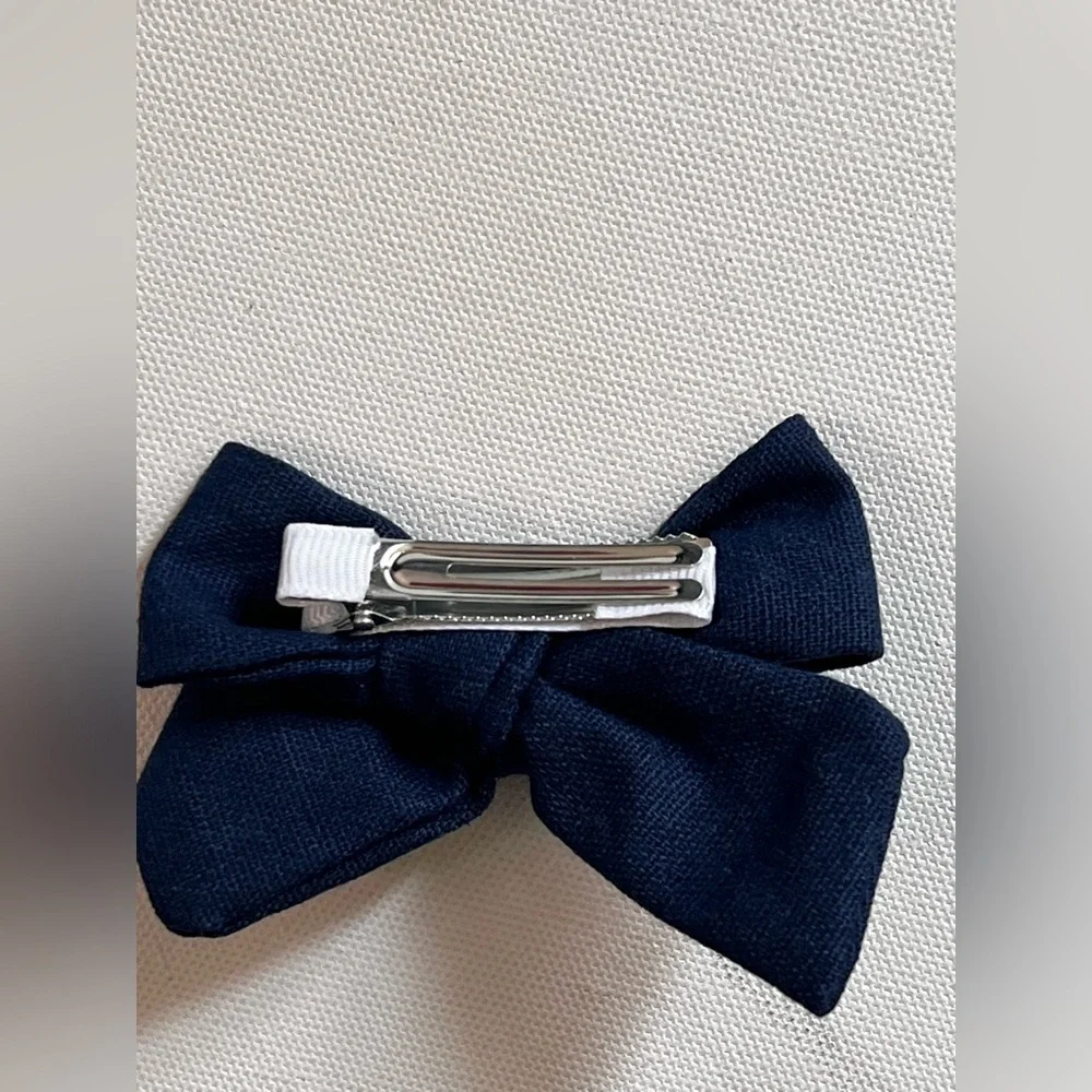 Candy cane Embroidered Hair Bow For Kids